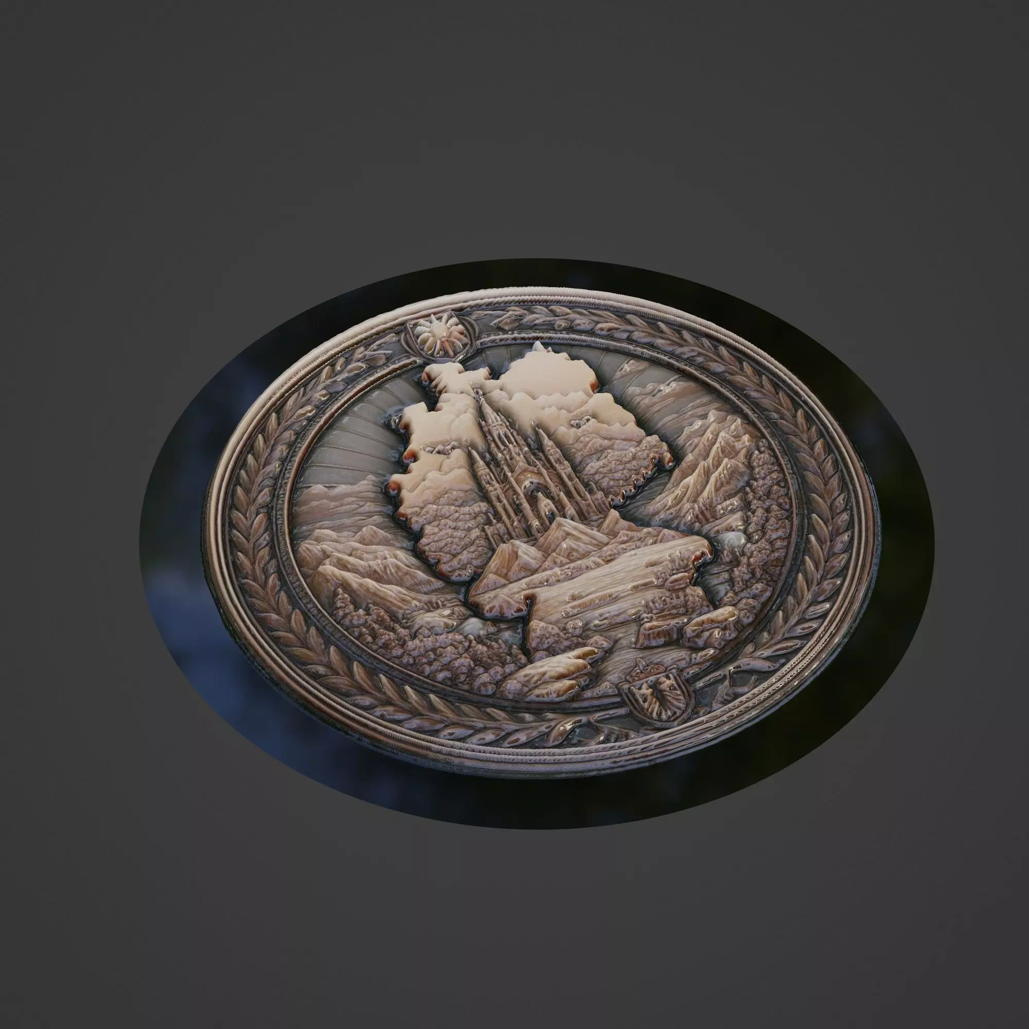 Germany Country Medallion 3D print model_0