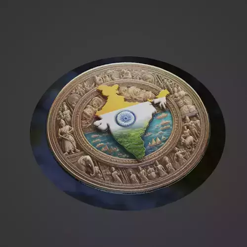 India Country Medallion