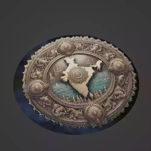 India Country Medallion