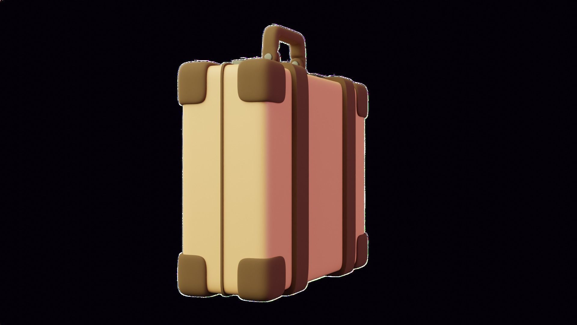 Suitcase 3D Illustration 3D model_15