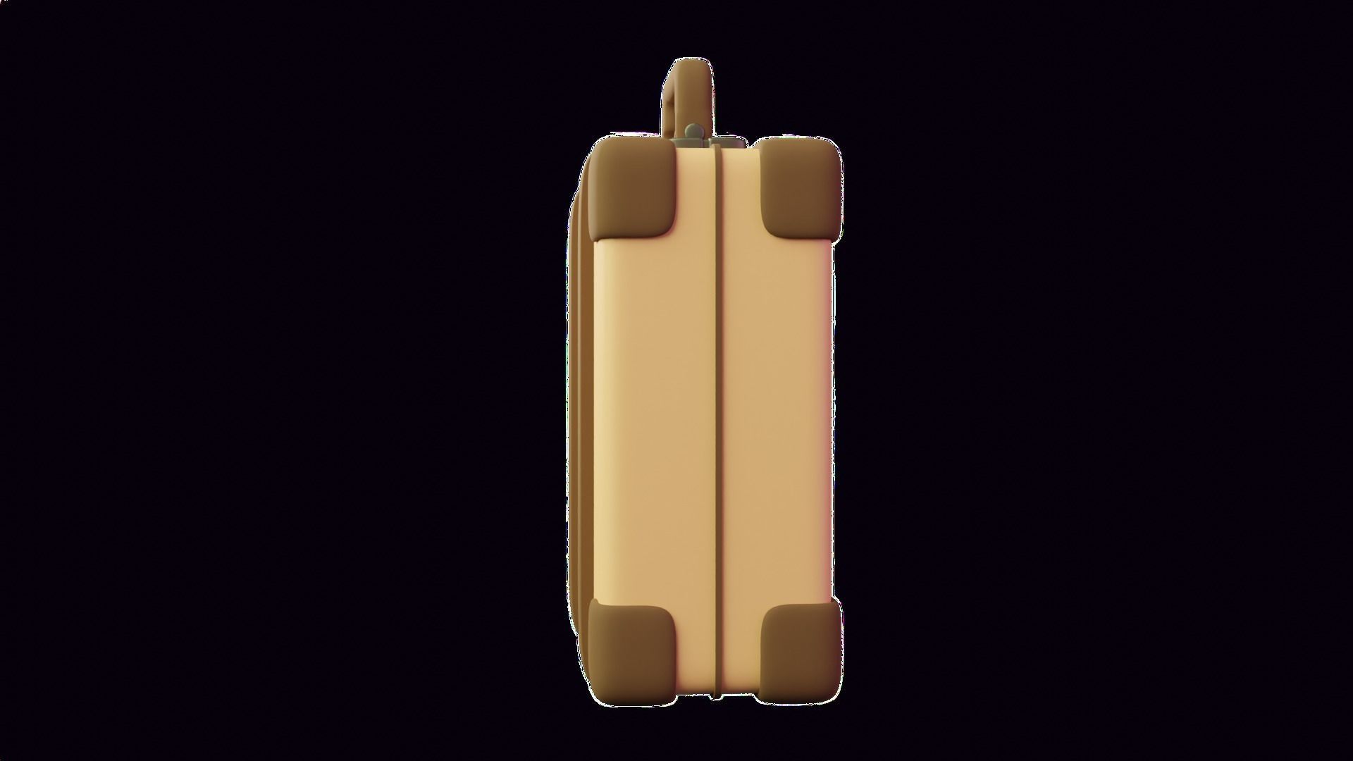 Suitcase 3D Illustration 3D model_7