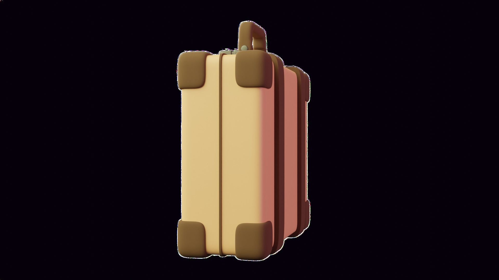 Suitcase 3D Illustration 3D model_6