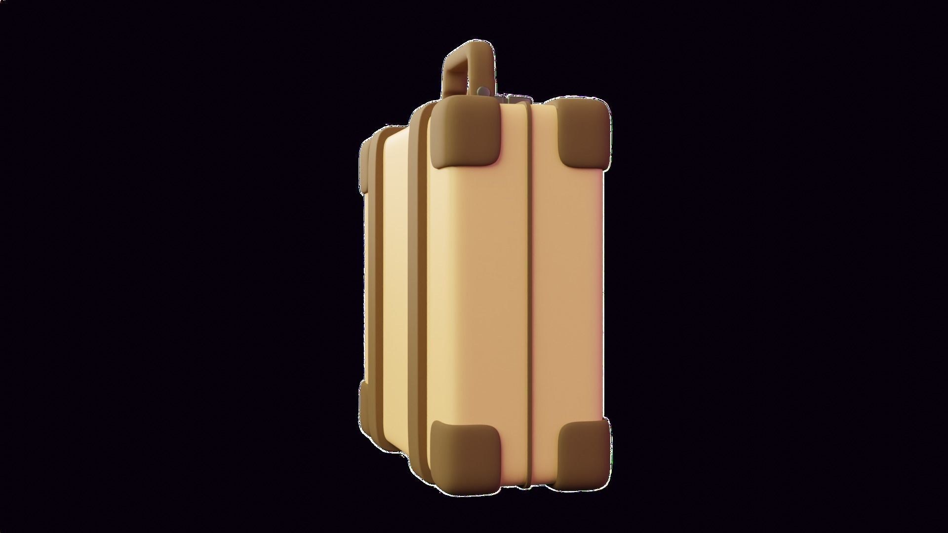 Suitcase 3D Illustration 3D model_17