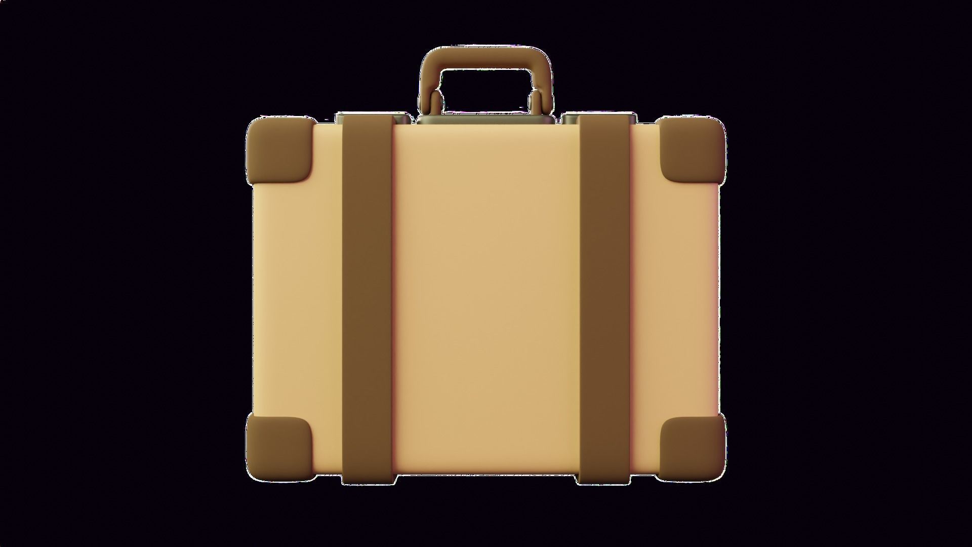 Suitcase 3D Illustration 3D model_21