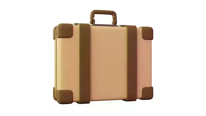 Suitcase 3D Illustration 3D model