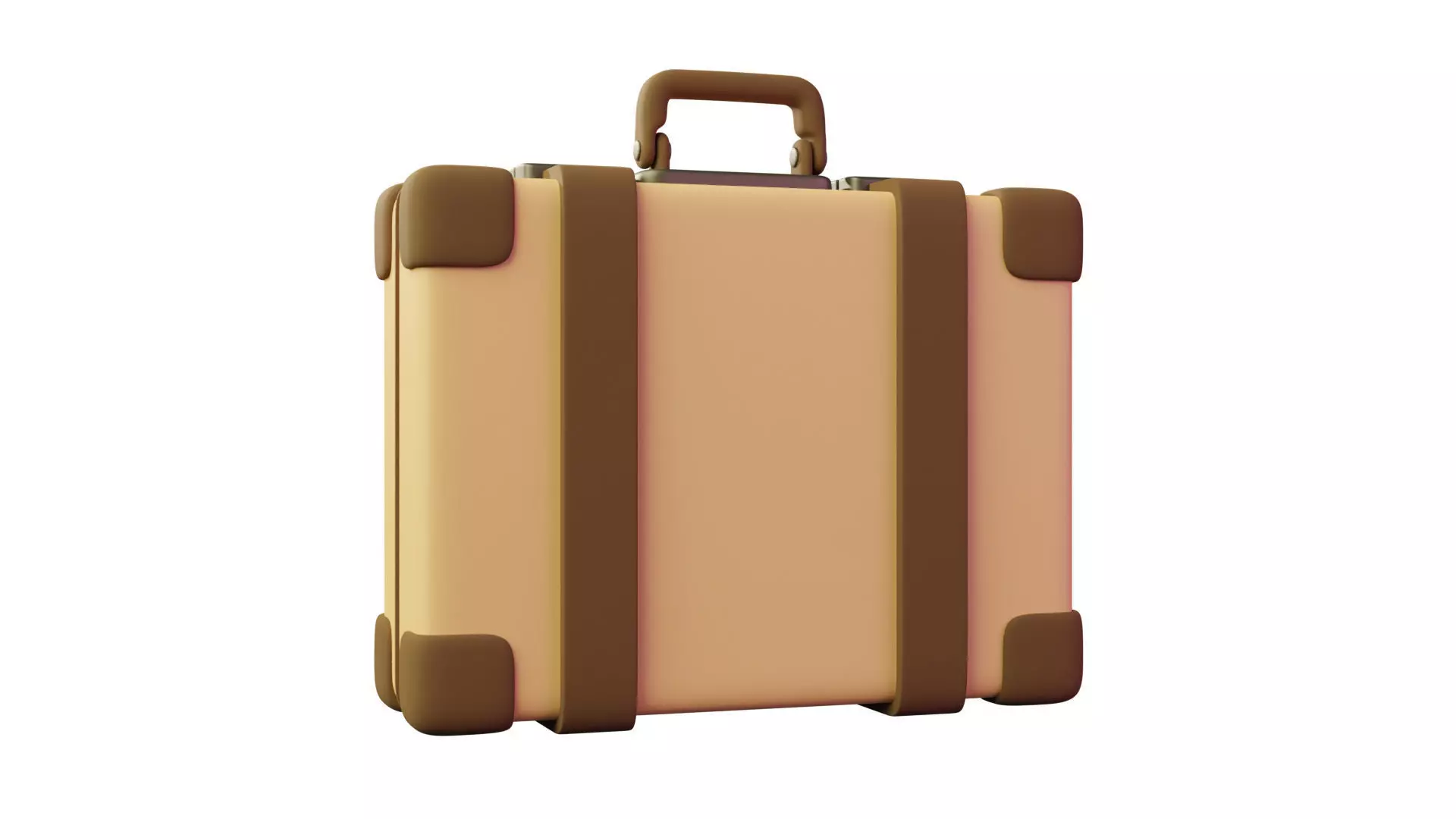 Suitcase 3D Illustration 3D model_0