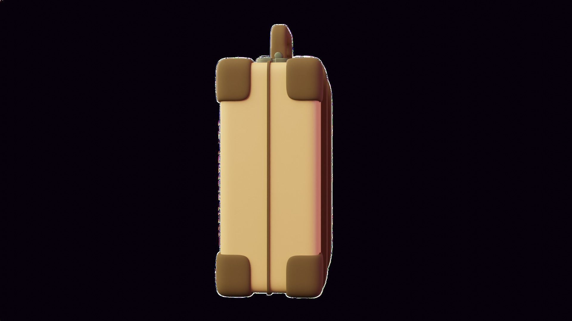 Suitcase 3D Illustration 3D model_16