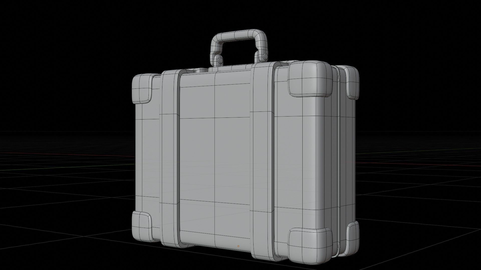 Suitcase 3D Illustration 3D model_1
