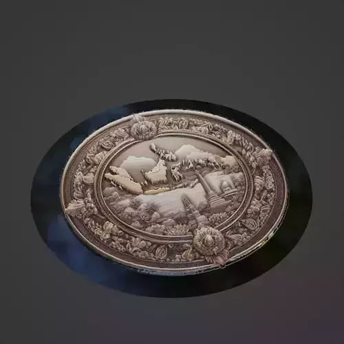 Indonesia Country Medallion