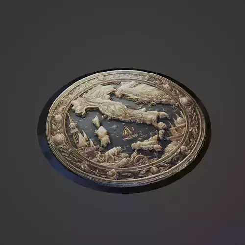Italy Country Medallion