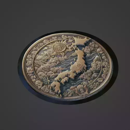 Japan Country Medallion