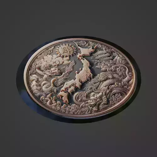 Japan Country Medallion