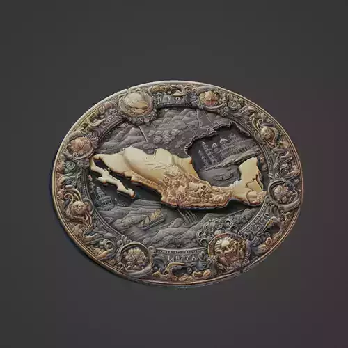 Mexico Country Medallion