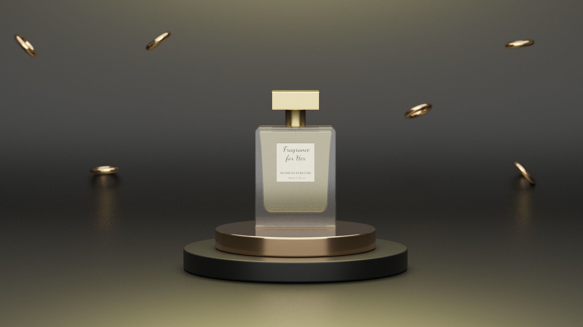 Perfume Low-poly 3D model_1