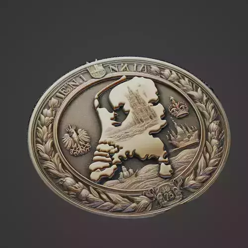 Netherlands Country Medallion