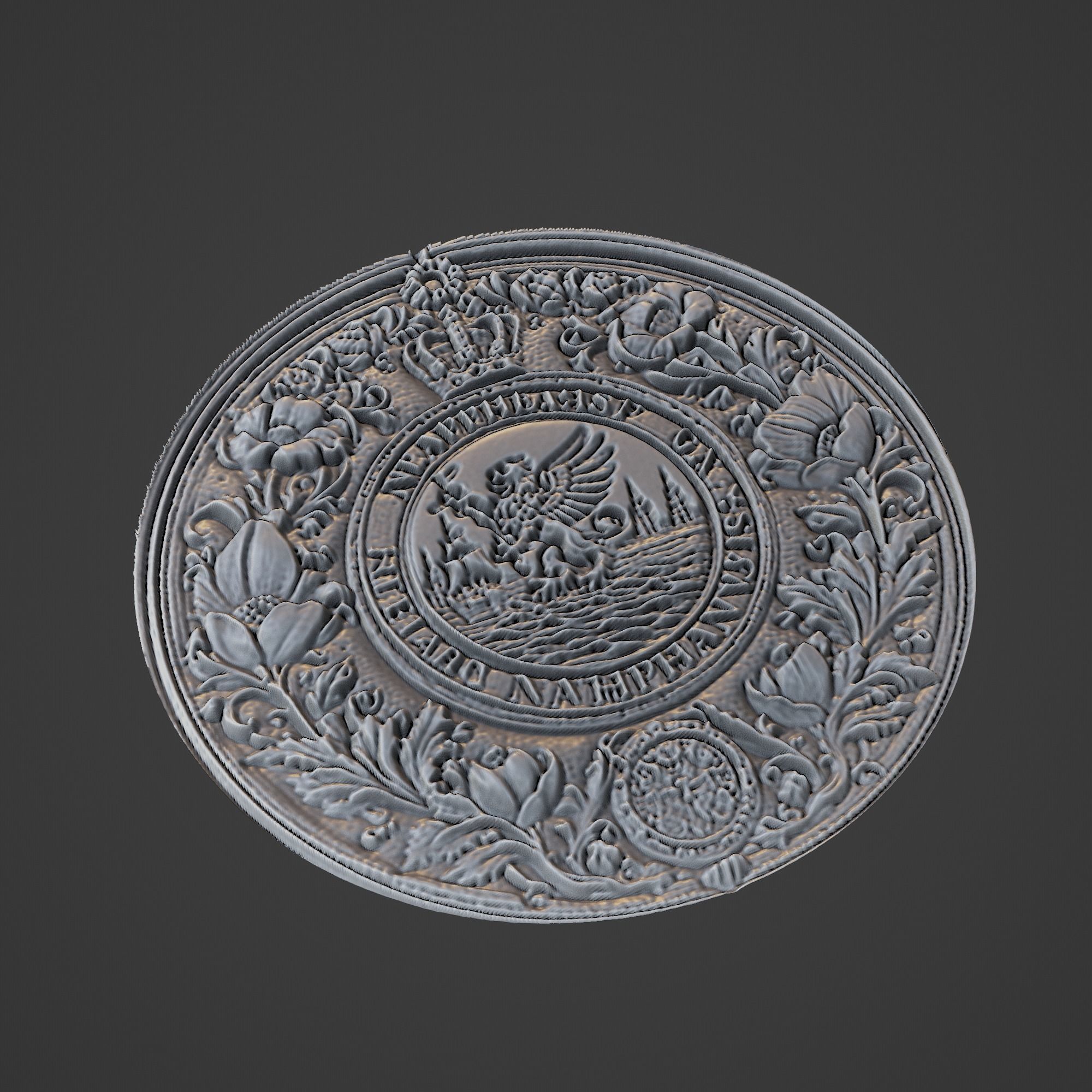 Netherlands Country Medallion 3D print model_1