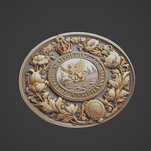 Netherlands Country Medallion 3D print model