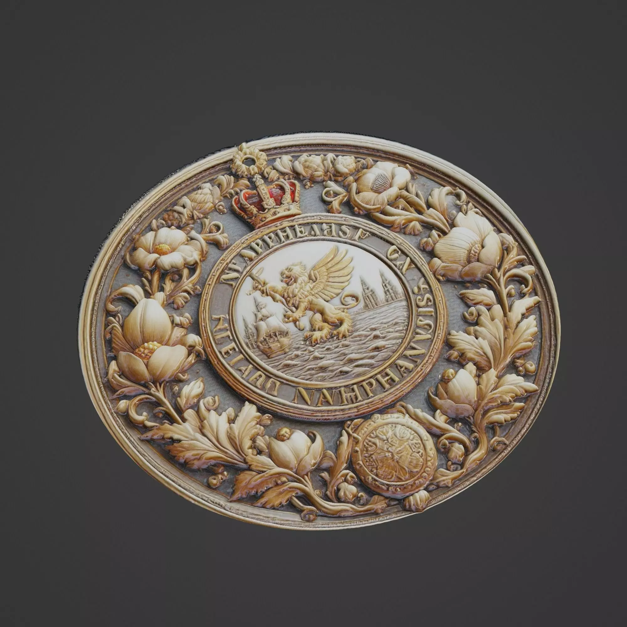 Netherlands Country Medallion 3D print model_0