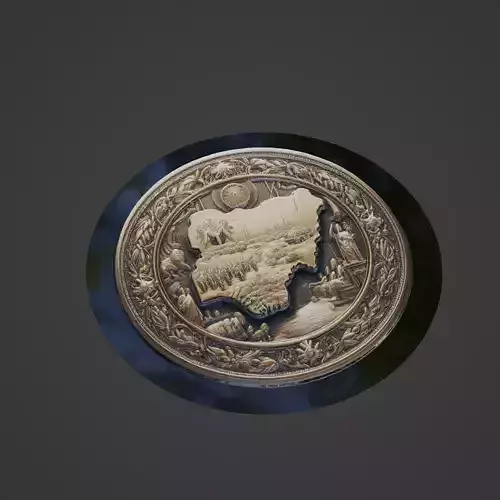 Nigeria Country Medallion