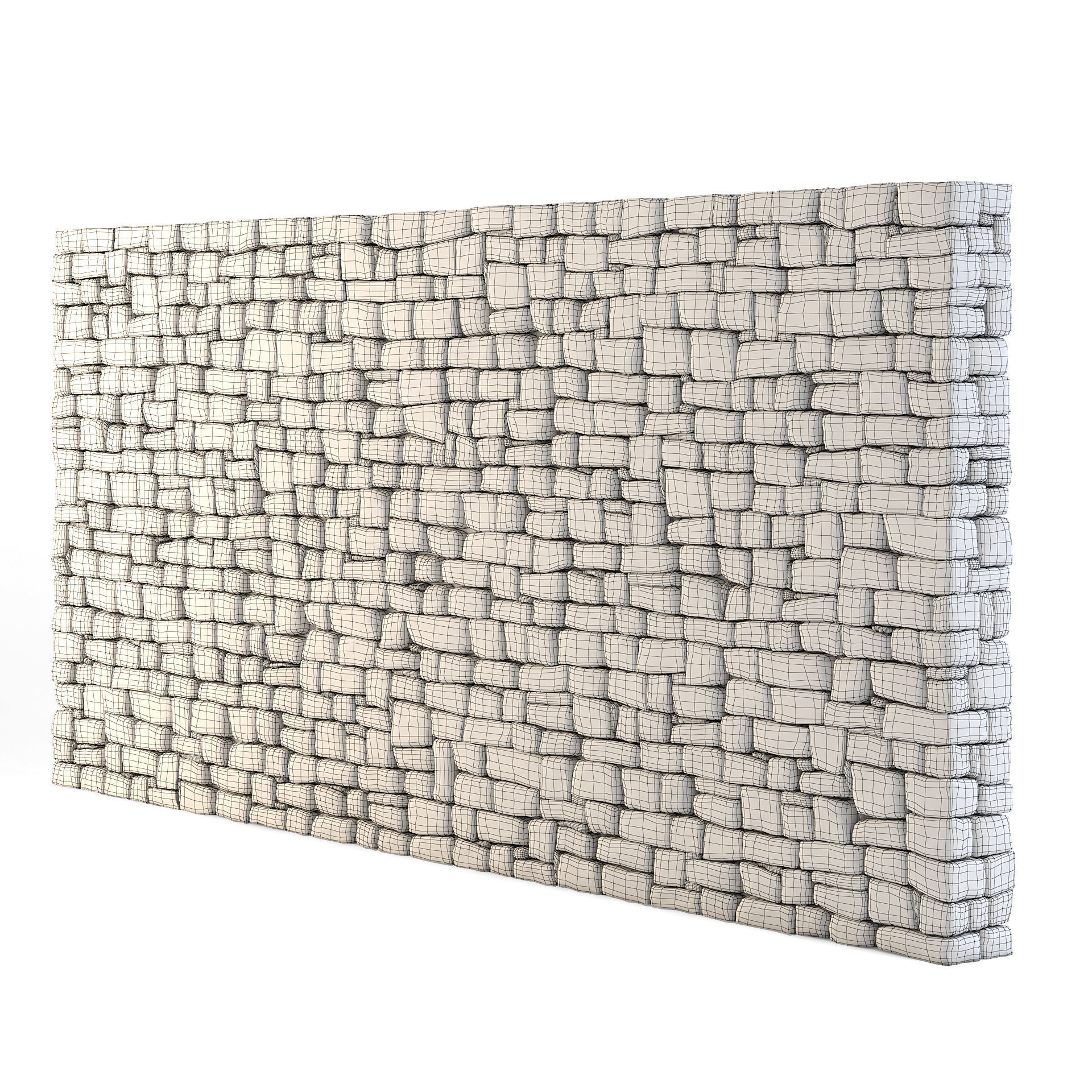 Forge Stone Wall 3D model_5