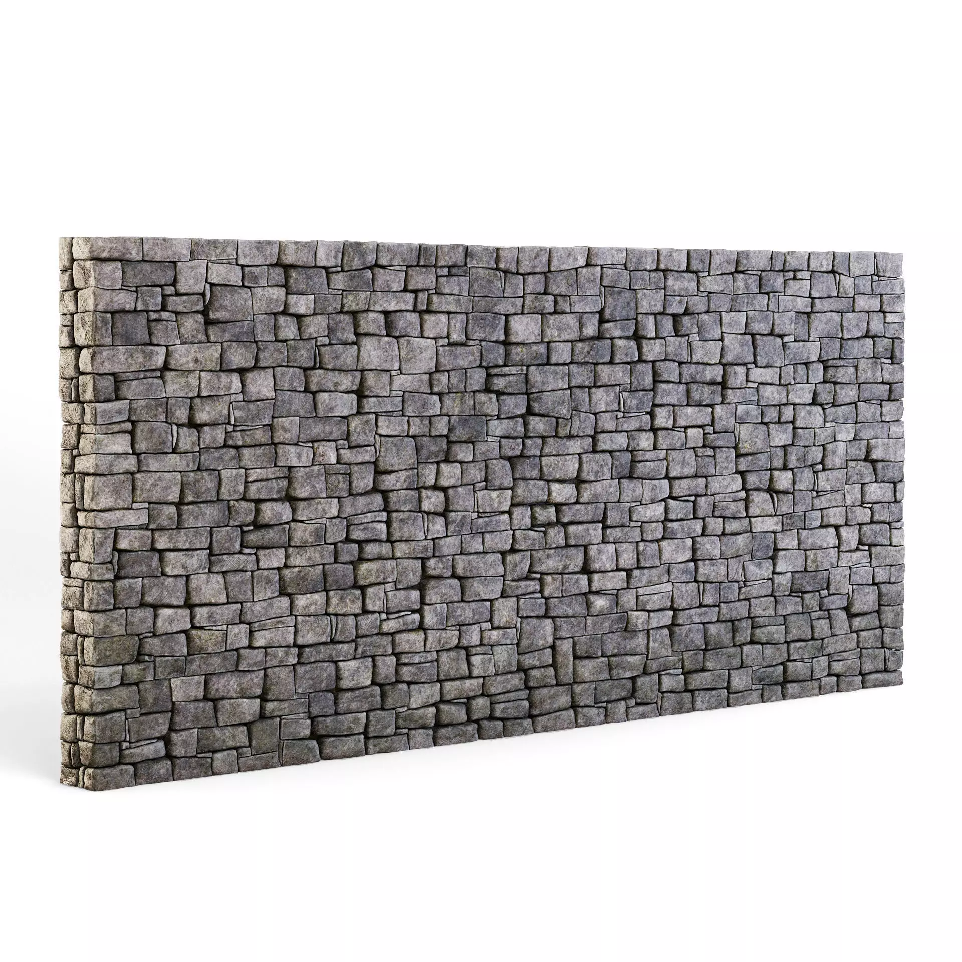 Forge Stone Wall 3D model_0