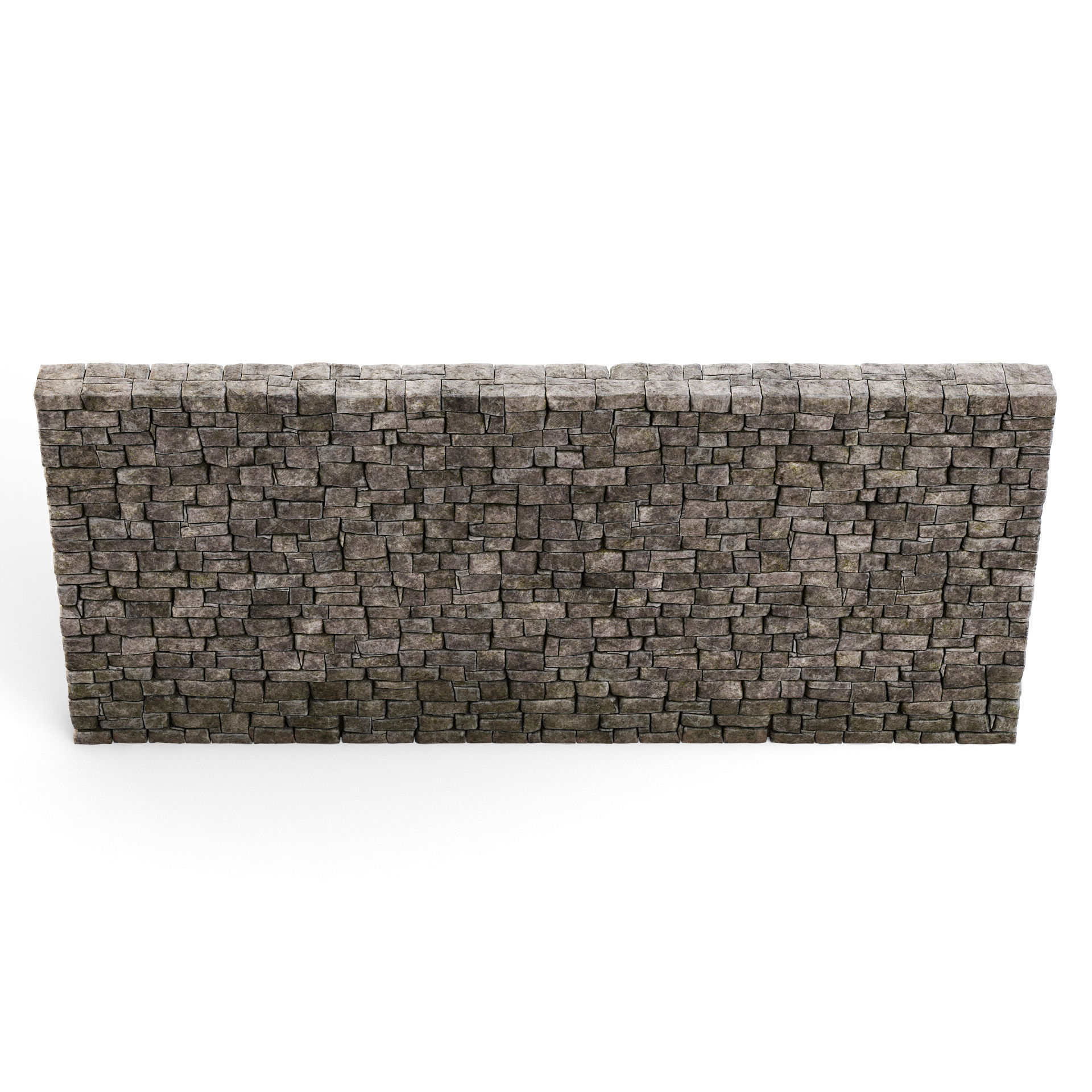 Forge Stone Wall 3D model_7