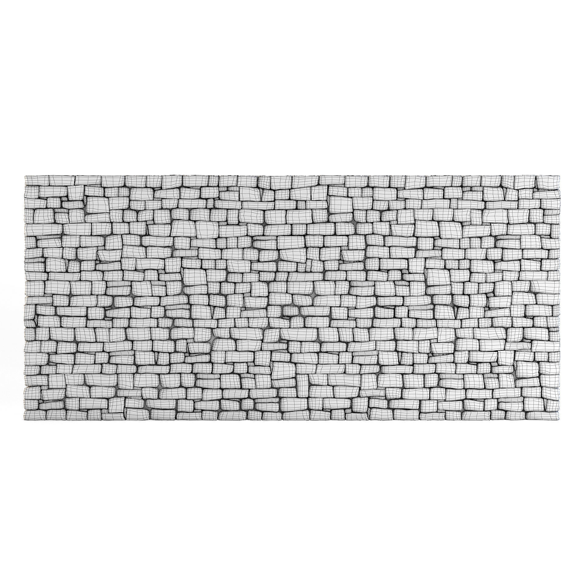 Forge Stone Wall 3D model_3