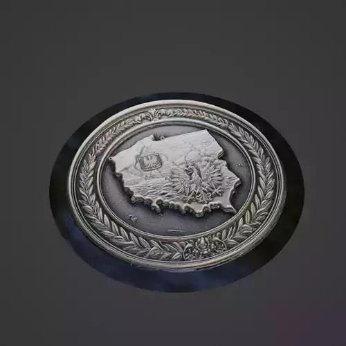 Poland Country Medallion