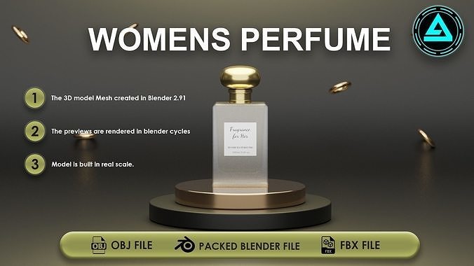 Perfume Low-poly 3D model