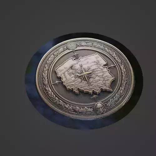 Poland Country Medallion