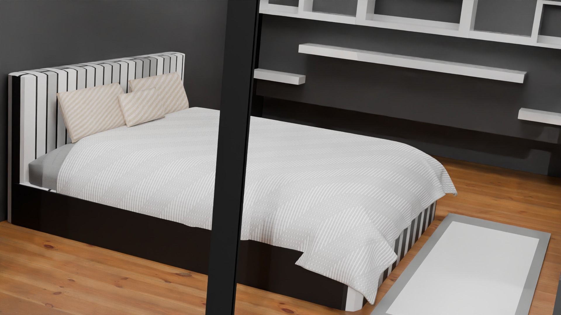 GREY THEME HOUSE 3D model_4