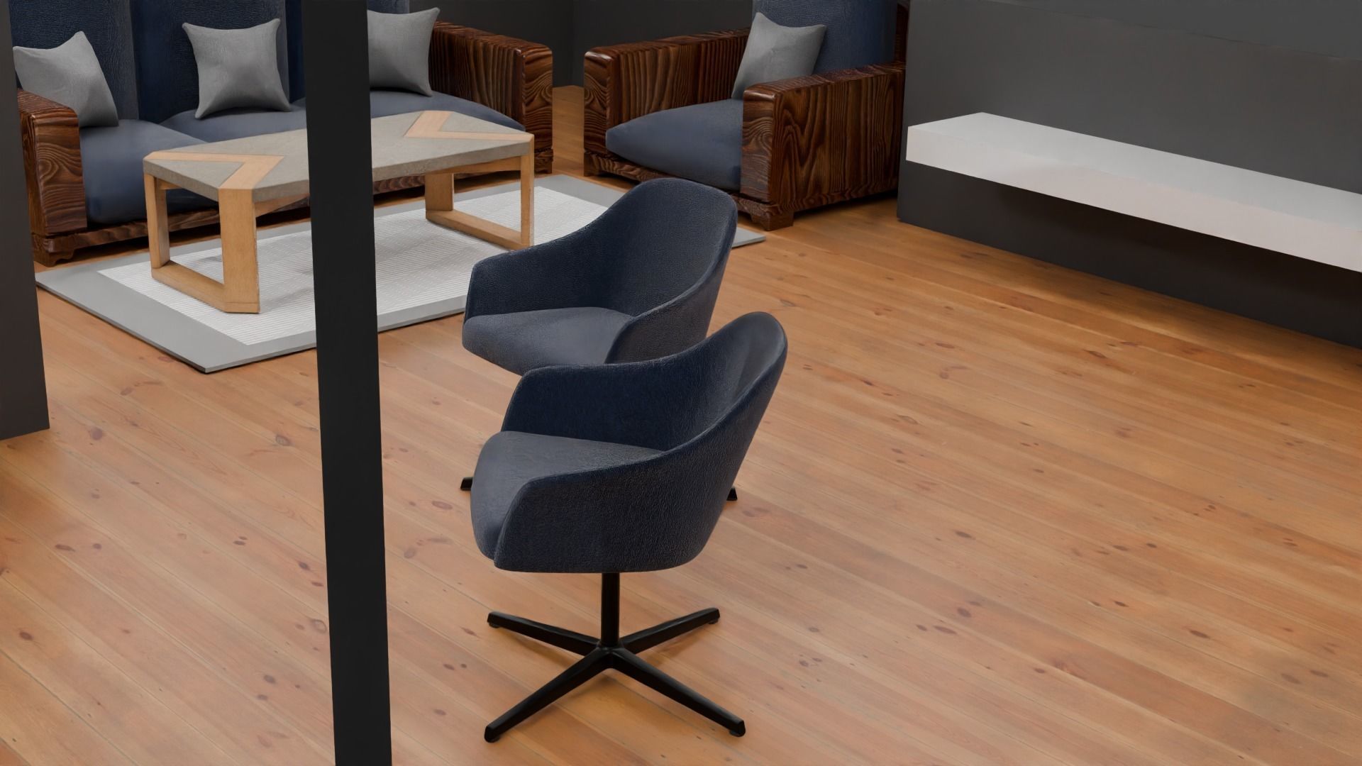 GREY THEME HOUSE 3D model_3