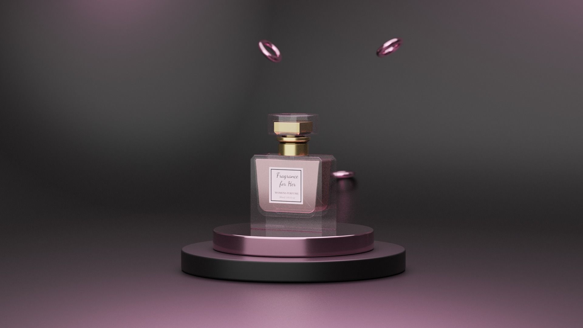 Perfume Low-poly 3D model_2