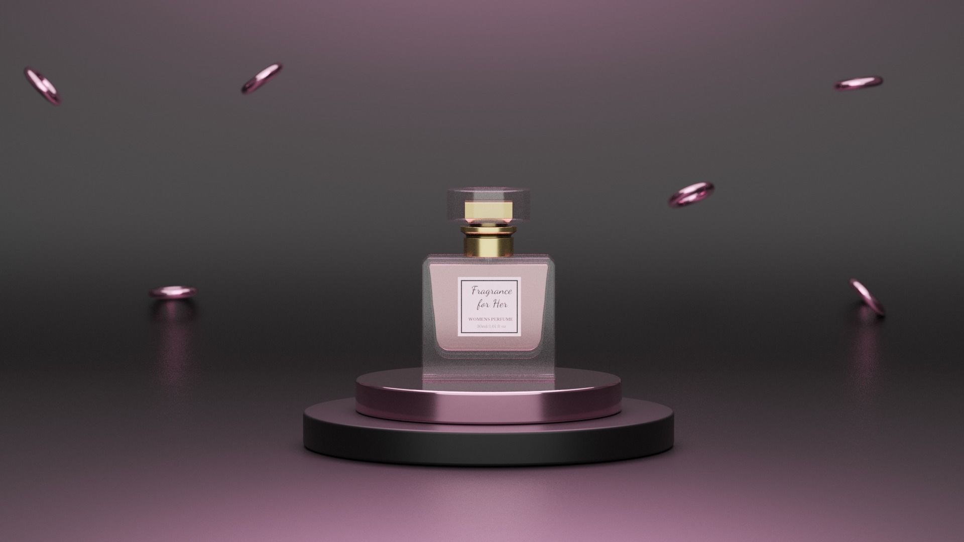 Perfume Low-poly 3D model_1
