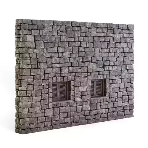 Forge Stone Wall with Windows