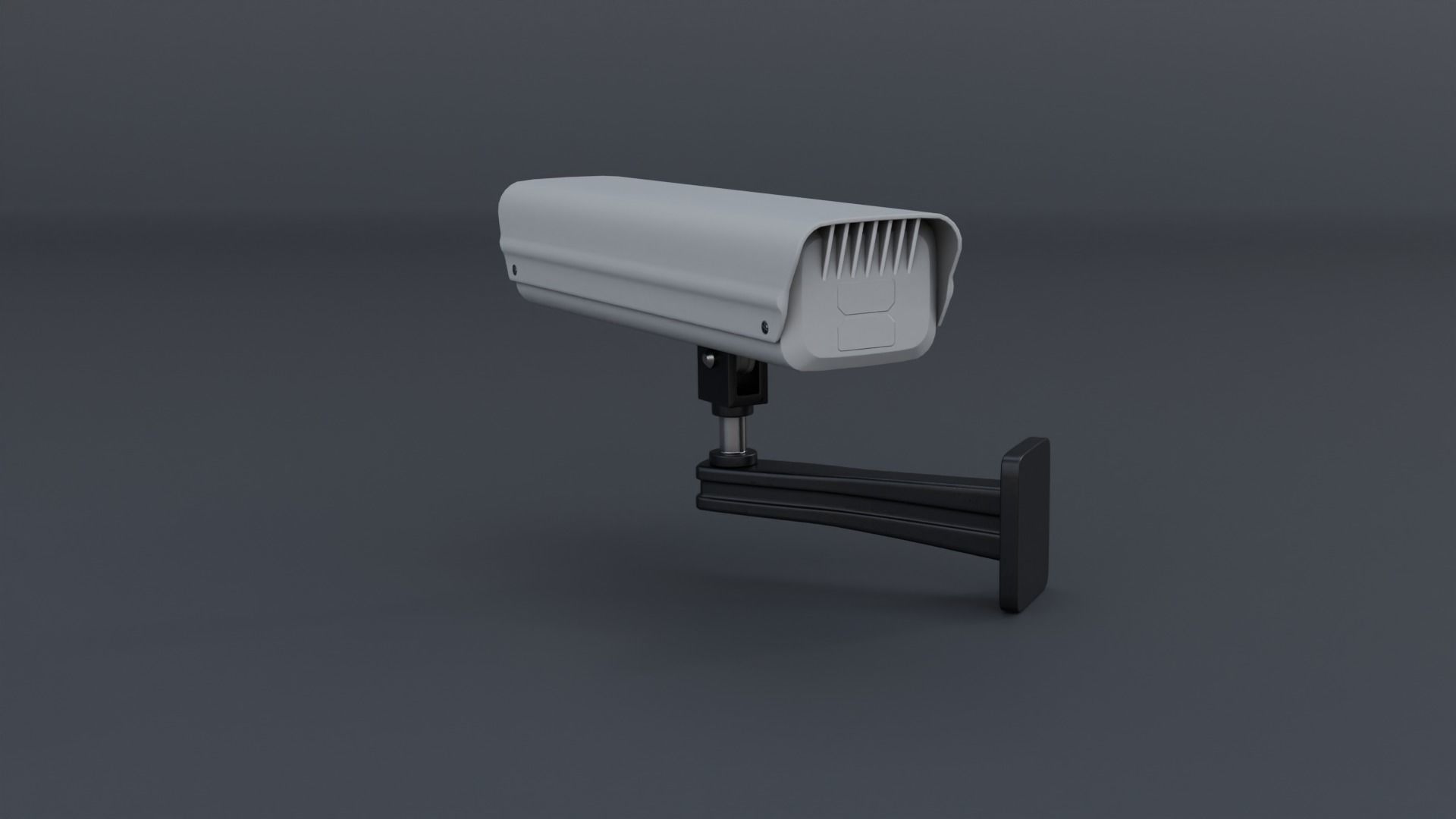 Surveillance Camera Low-poly 3D model_5