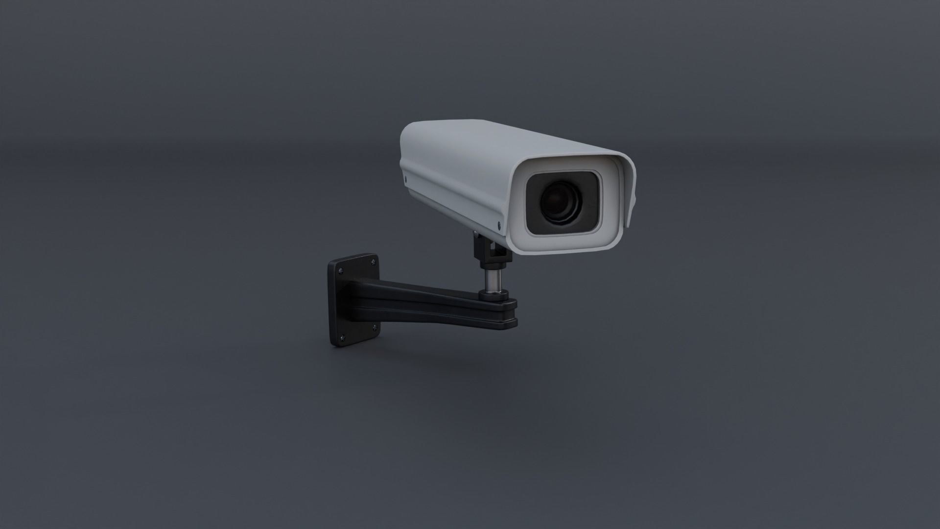 Surveillance Camera Low-poly 3D model_2