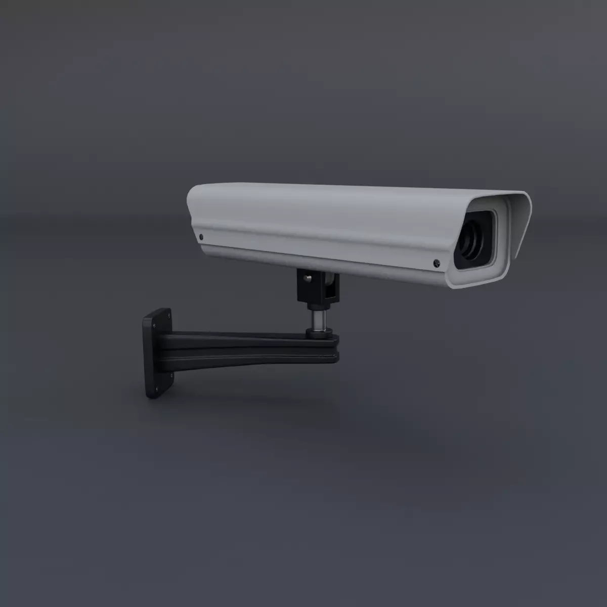 Surveillance Camera Low-poly 3D model_0