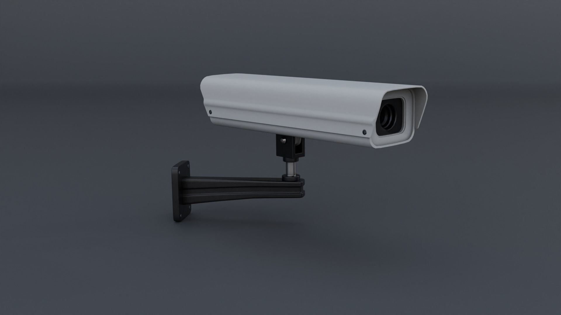 Surveillance Camera Low-poly 3D model_1