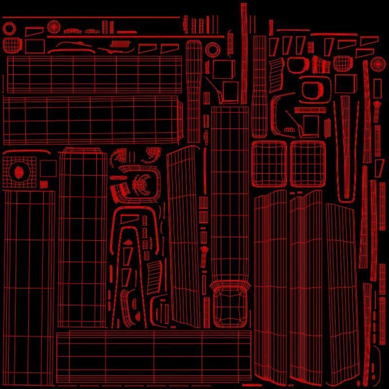 Surveillance Camera Low-poly 3D model_8