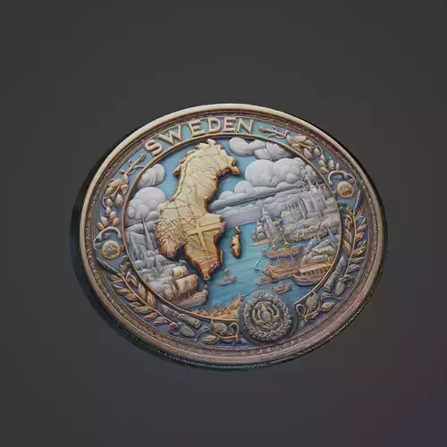 Sweden Country Medallion