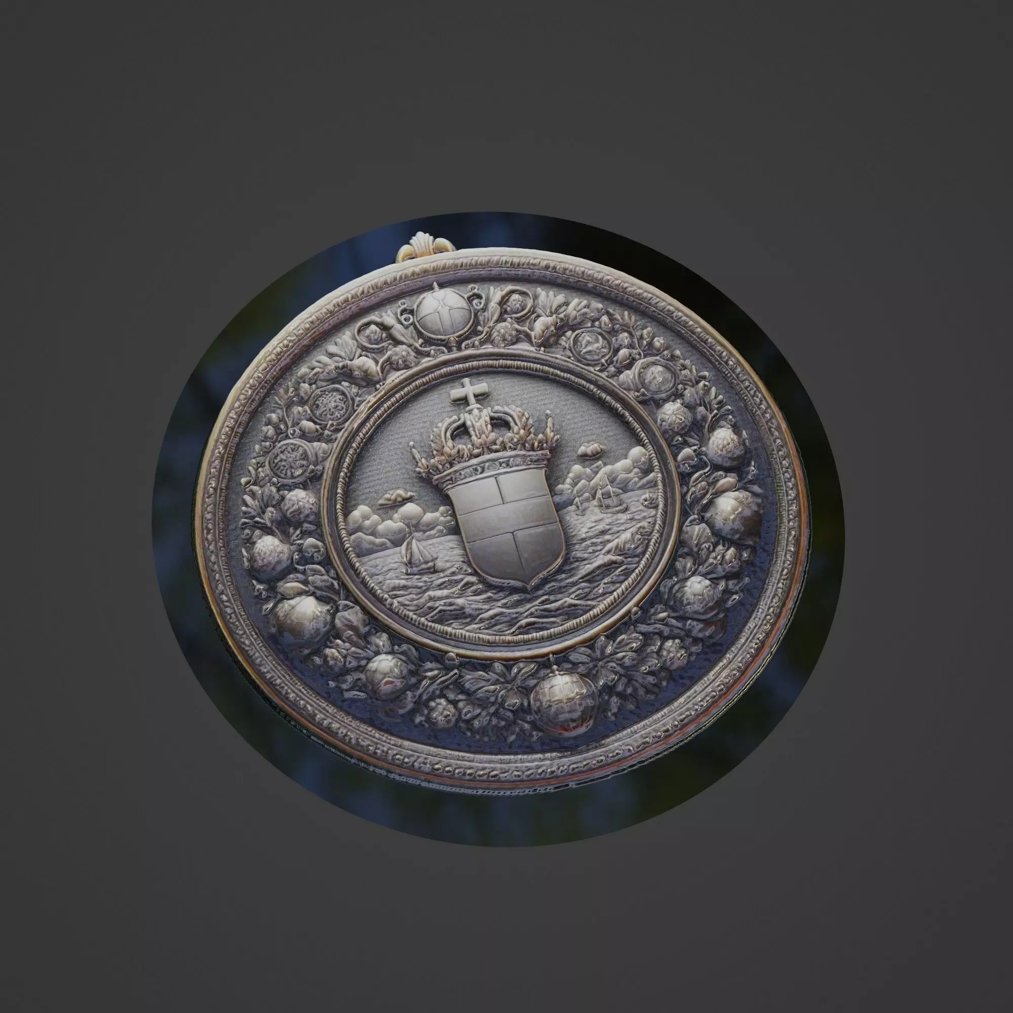 Sweden Country Medallion 3D print model_0