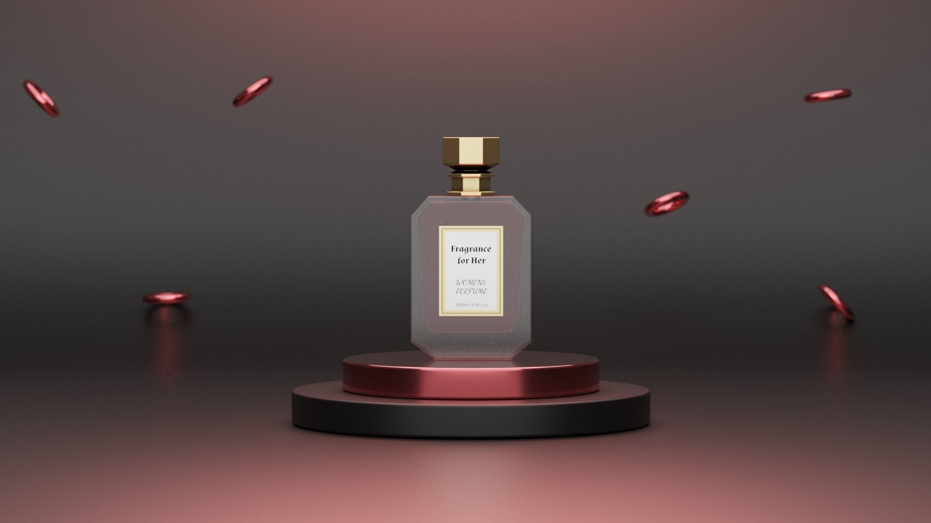 Perfume Low-poly 3D model_3