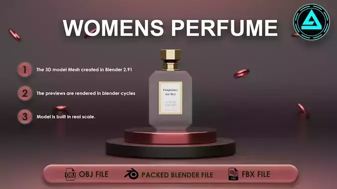 Perfume Low-poly 3D model