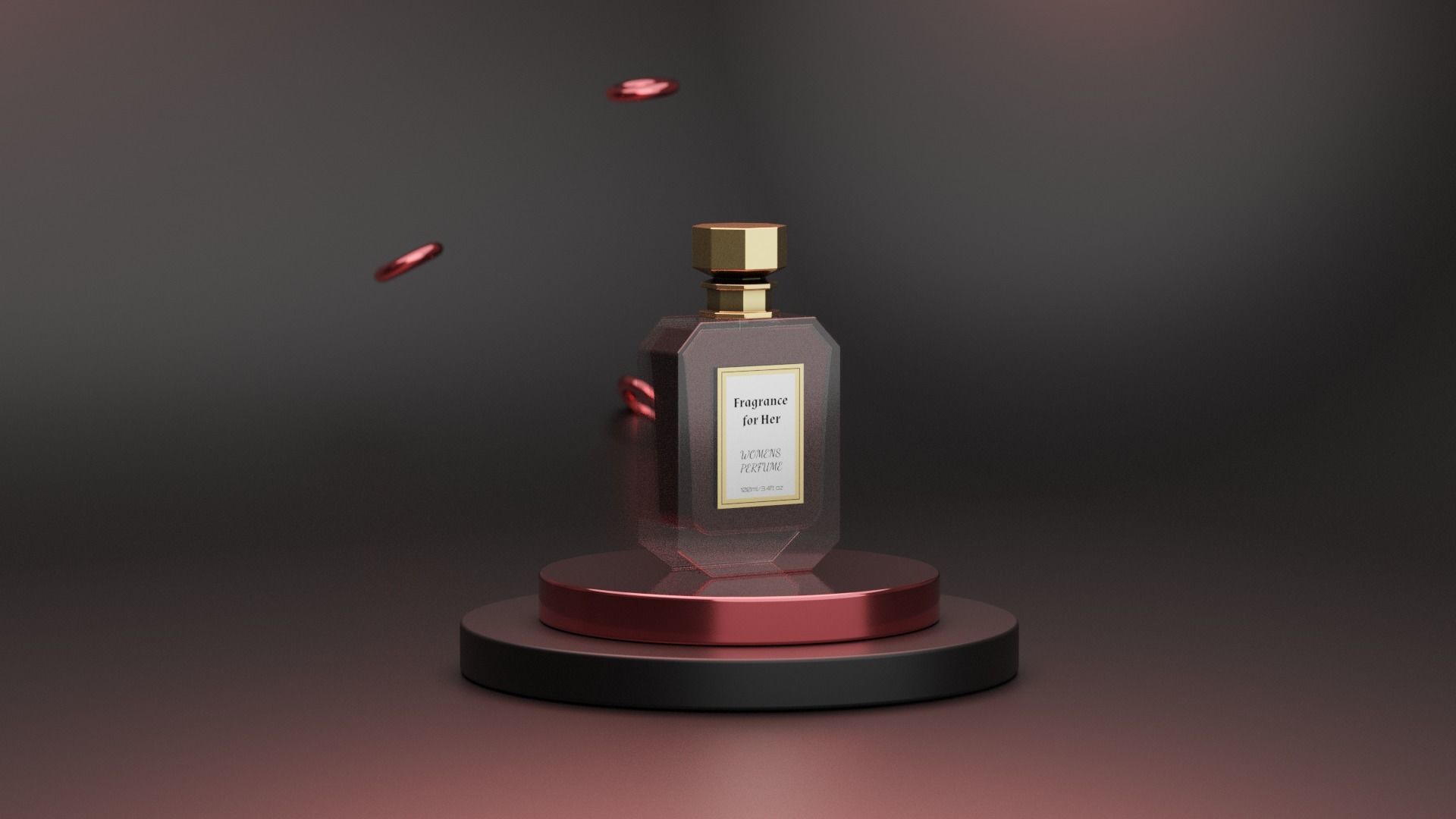 Perfume Low-poly 3D model_2
