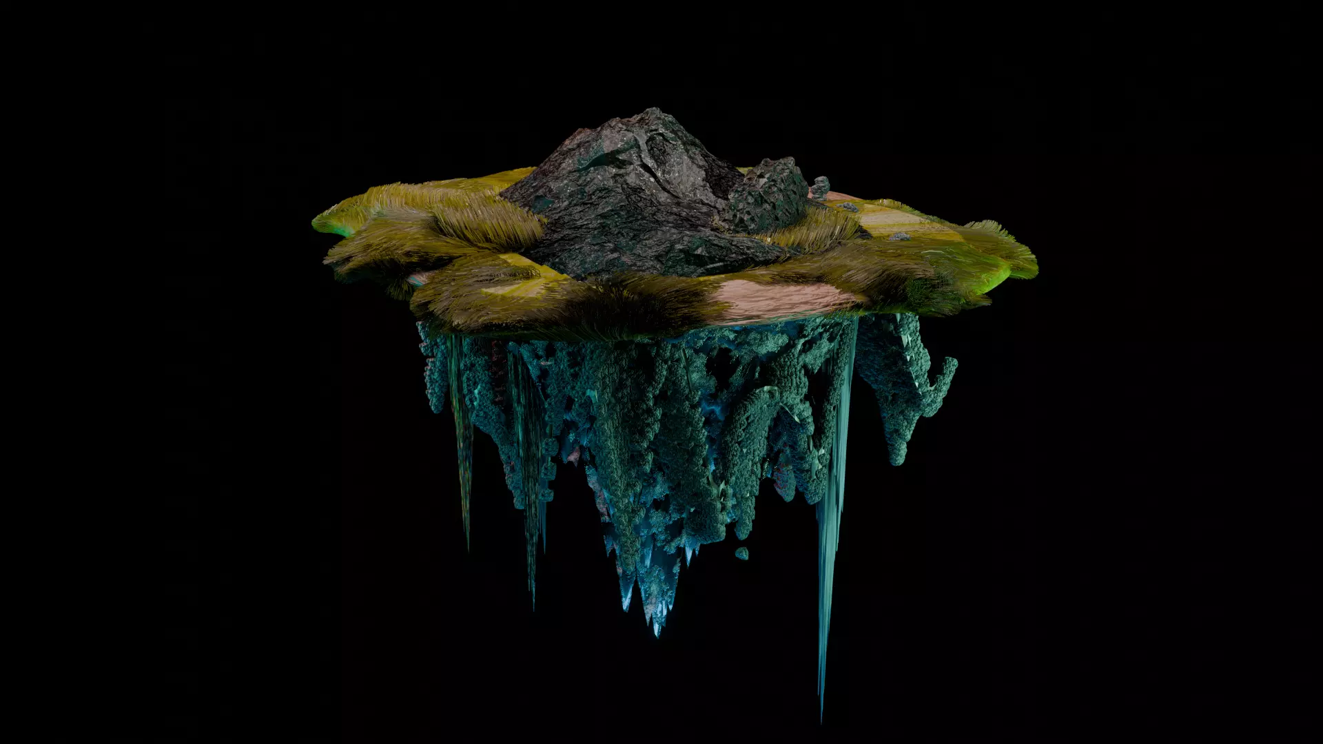 Floating Island 3D model