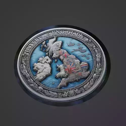 United Kingdom Country Medallion