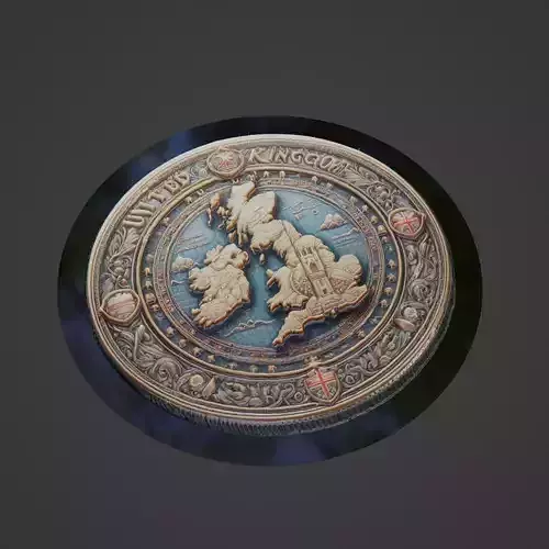 United Kingdom Country Medallion