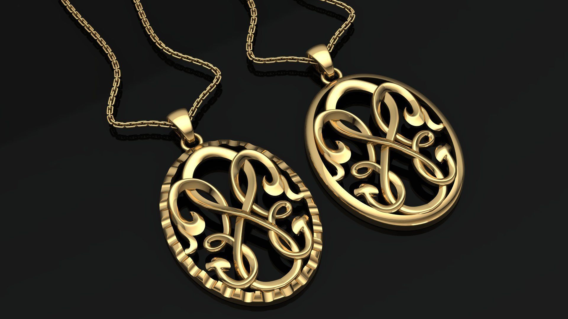 Celtic Knot Pendant Plain Necklace Models 3DM STL 3D print model_2