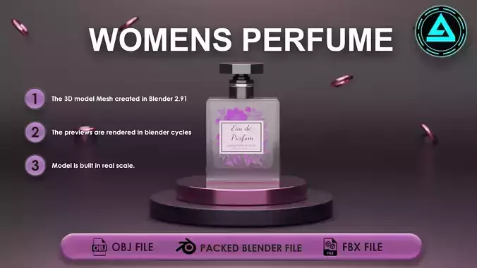 Perfume Low-poly 3D model